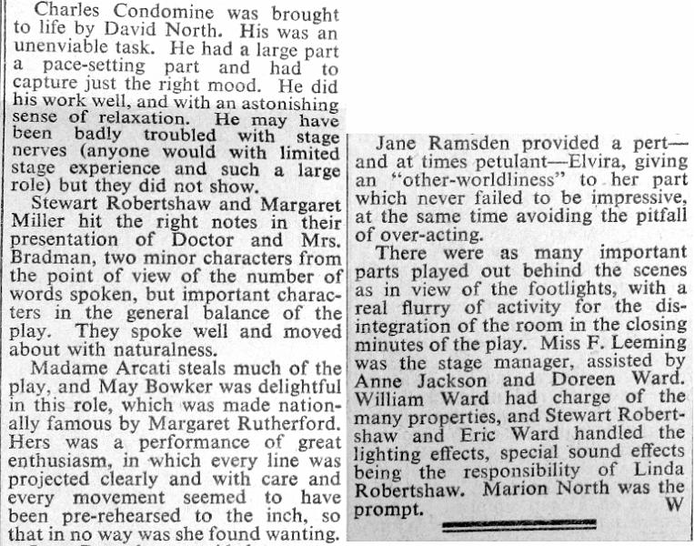 Blithe Spirit b - Apr 1967.jpg - Long Preston Drama Group - Blithe Spirit - Apr 1967 - Review page 2